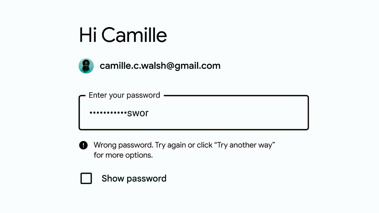 Login da Google com verificação facial