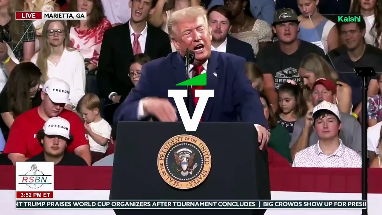 Trump es imitado durante un mitin y desata las risas en redes sociales