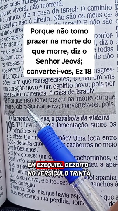 ⚡Deus quer que você seja salvo!❤️ Ezequiel 18:32 Whats: ImperadorSalomao