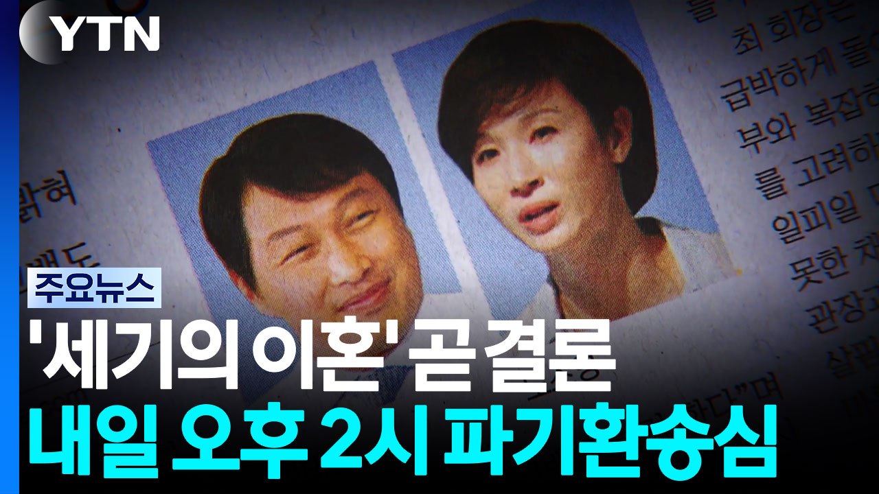 최태원-노소영 '세기의 이혼' 내일 결론...재산분할 주목 / YTN