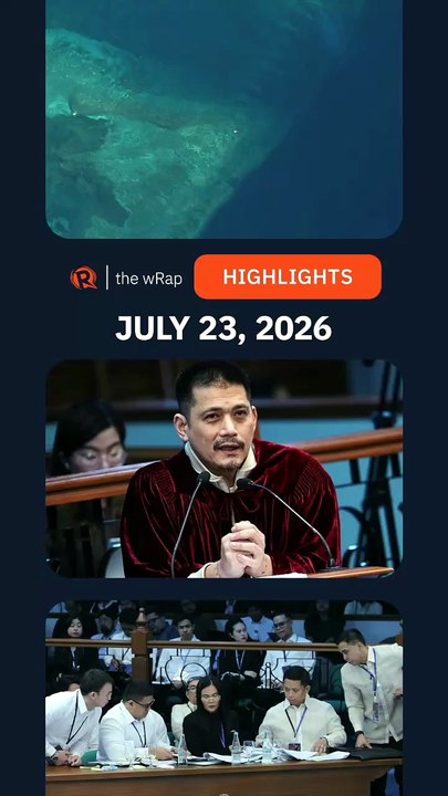 Today’s headlines: Bajo de Masinloc, Robin Padilla, Sara Duterte | The wRap | July 23, 2026