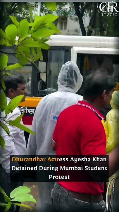 Dhurandhar Actress Ayesha Khan Detained During Mumbai Student Protest