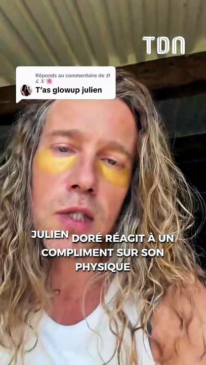 Julien Doré réagit à un compliment sur son physique