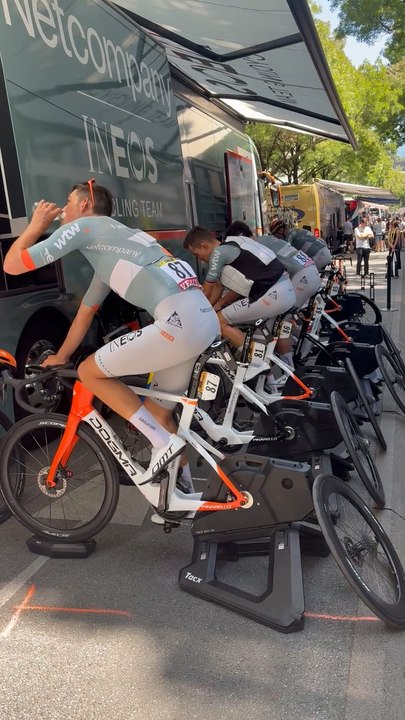 INEOS Grenadiers Pre-Race Warm-Up