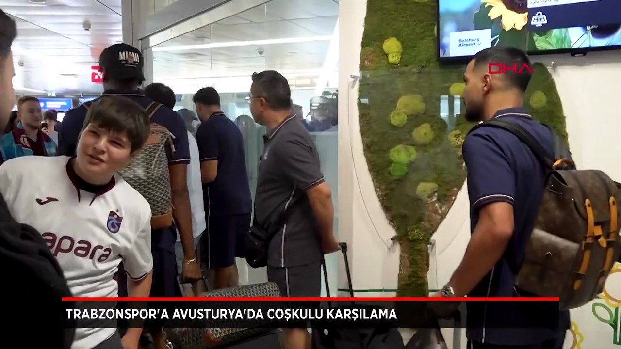 Trabzonspor'a Avusturya'da coşkulu karşılama