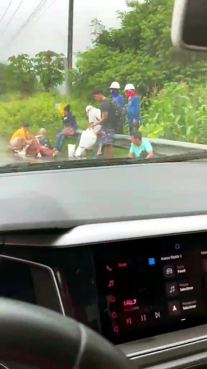 Van intermunicipal e caminhão-caçamba se envolvem em acidente na BR-316, em Alagoas