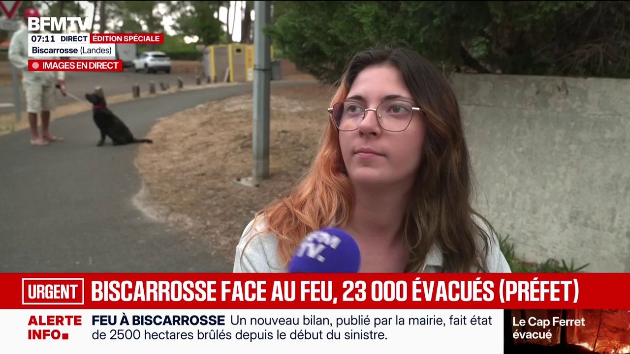 "On est parti par prévention, car on savait que les feux allaient être incontrôlables": les habitants de Biscarrosse appelés à évacuer
