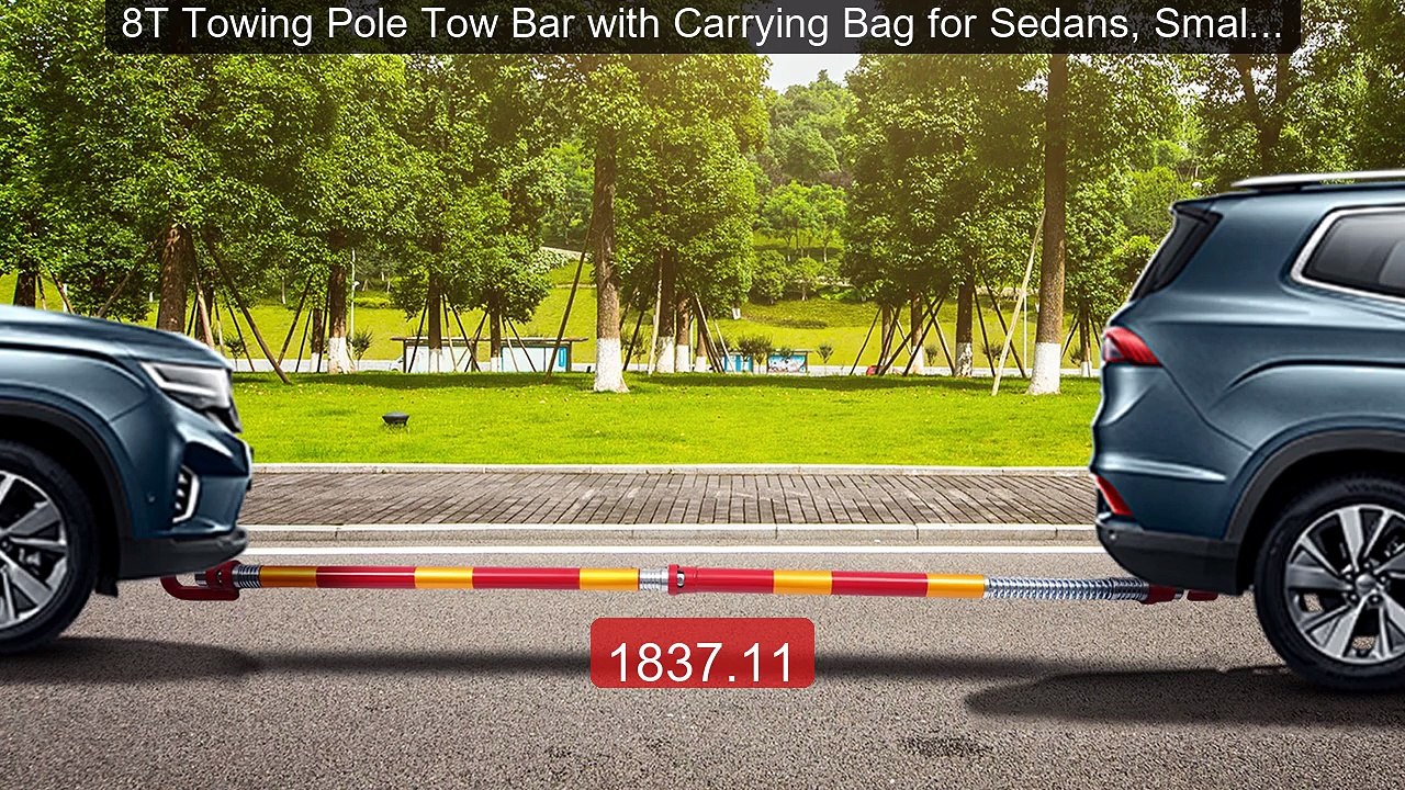8T Towing Pole Tow Bar with Carrying Bag for Sedans, Small and Med... -- Best Deal 2026 | Shop Now!