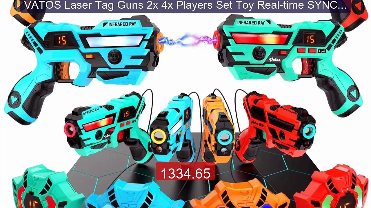 VATOS Laser Tag Guns 2x 4x Players Set Toy Real-time SYNC Pist... -- Best Buy 2026 | Great Quality!