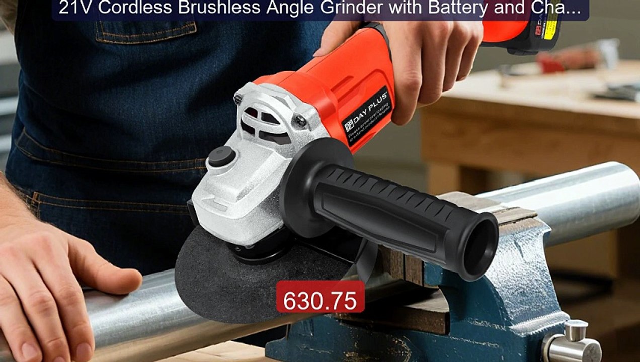 21V Cordless Brushless Angle Grinder with Battery and Charg... -- Top Pick 2026 | Unbeatable Price!