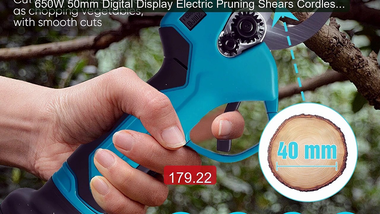 650W 50mm Digital Display Electric Pruning Shears Cordless Pruning... -- Best Deal 2026 | Shop Now!