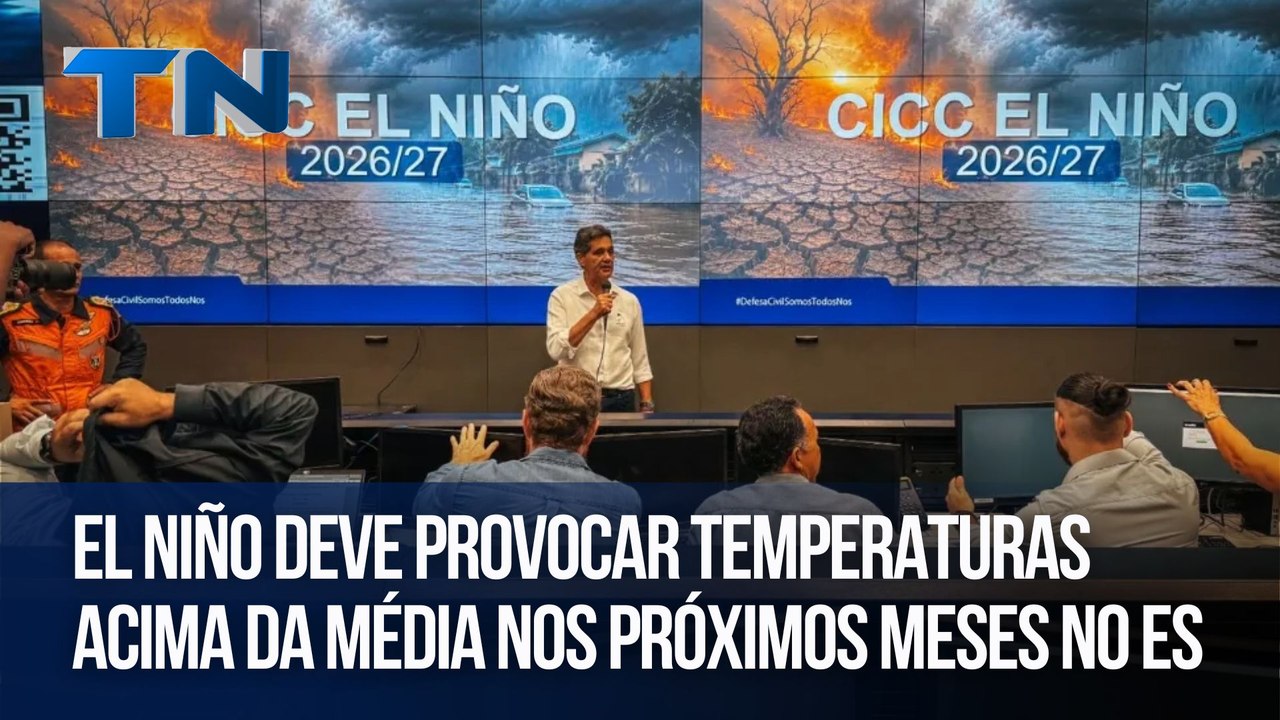 El Niño deve provocar temperaturas acima da média nos próximos meses no ES