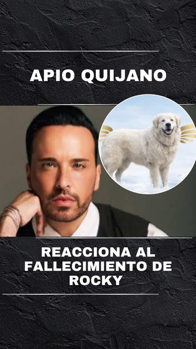 Apio Quijano se pronuncia tras el fallecimiento del perrito Rocky