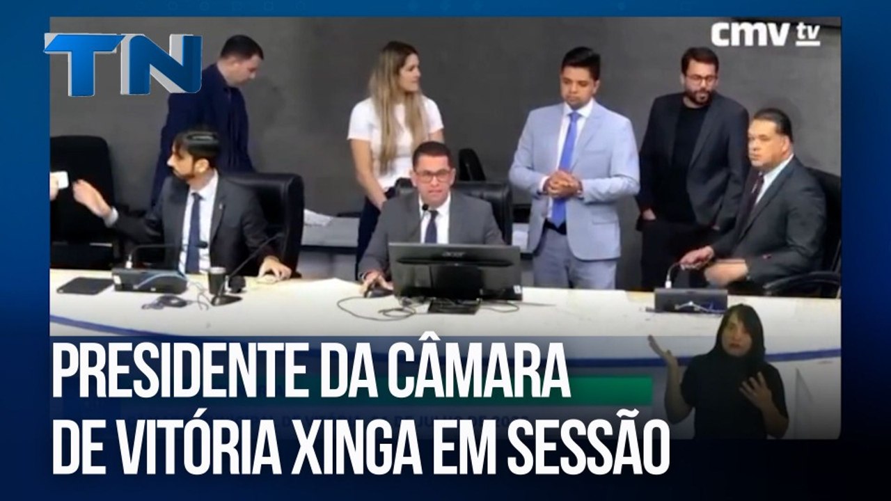 Presidente da Câmara de Vitória xinga em sessão