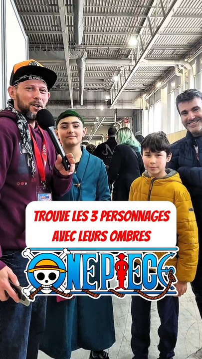 Trouve les 3 personnages de  ONE PIECE avec leurs ombres feat une famille d'abonnés