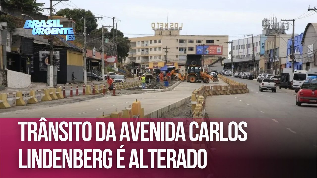 Trânsito da Avenida Carlos Lindenberg é alterado; veja mudança