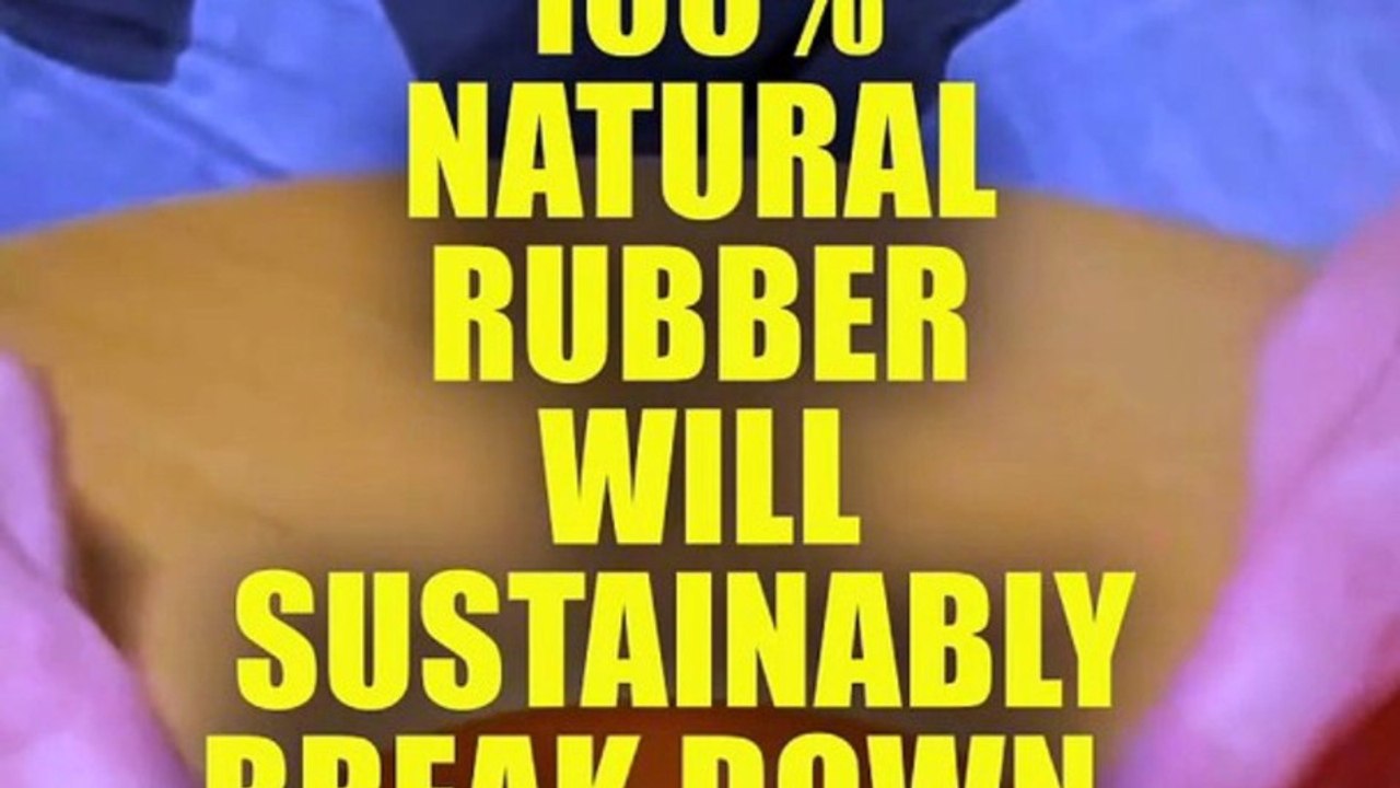 Synthetic Rubber will never break down, it will only ever break apart!