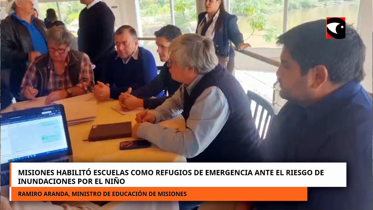 Misiones habilitó escuelas como refugios de emergencia ante el riesgo de inundaciones por El Niño