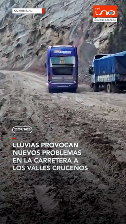 LLUVIAS PROVOCAN NUEVOS PROBLEMAS EN LA CARRETERA A LOS VALLES CRUCEÑOS