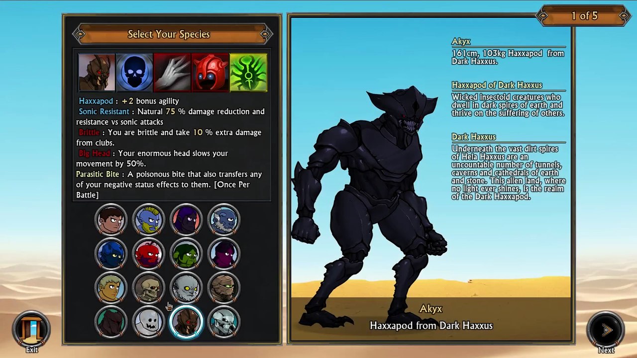Swords And Sandals 3 Redux - Character Creation