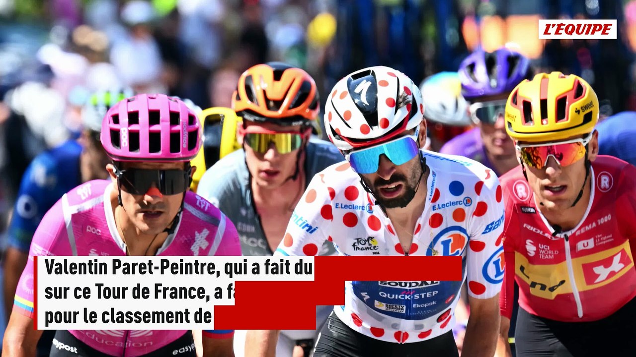 Valentin Paret-Peintre manque le maillot à pois pour un point malgré sa moisson lors de la 18e étape - Tour de France