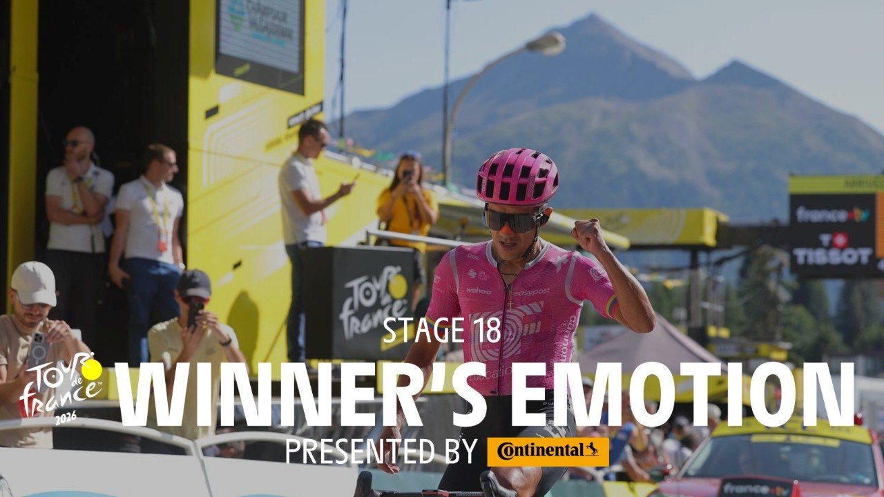 Tour de France 2026 - Stage 18 Winner's emotion