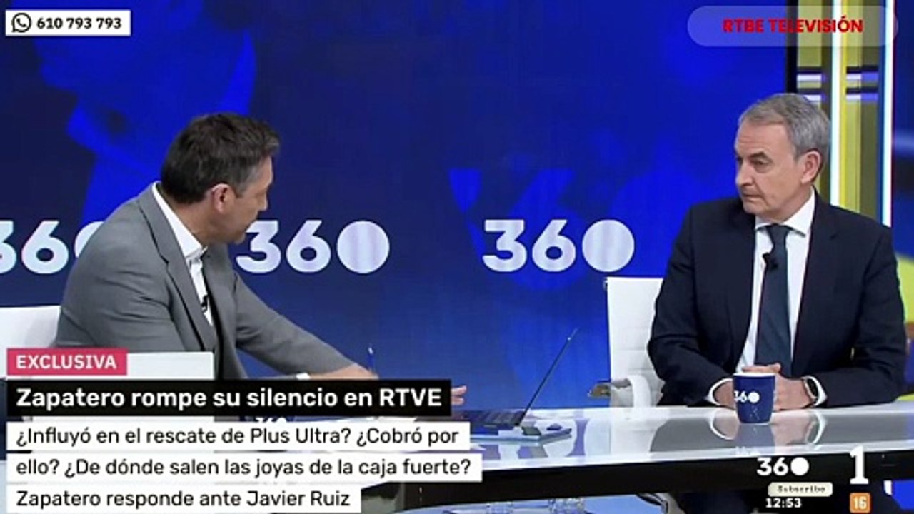 ✅ Zapatero rompe su silencio en TVE: todas sus declaraciones, en RTBE Televisión Daily