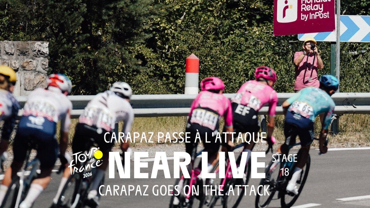 Carapaz goes on the attack. - Stage 18