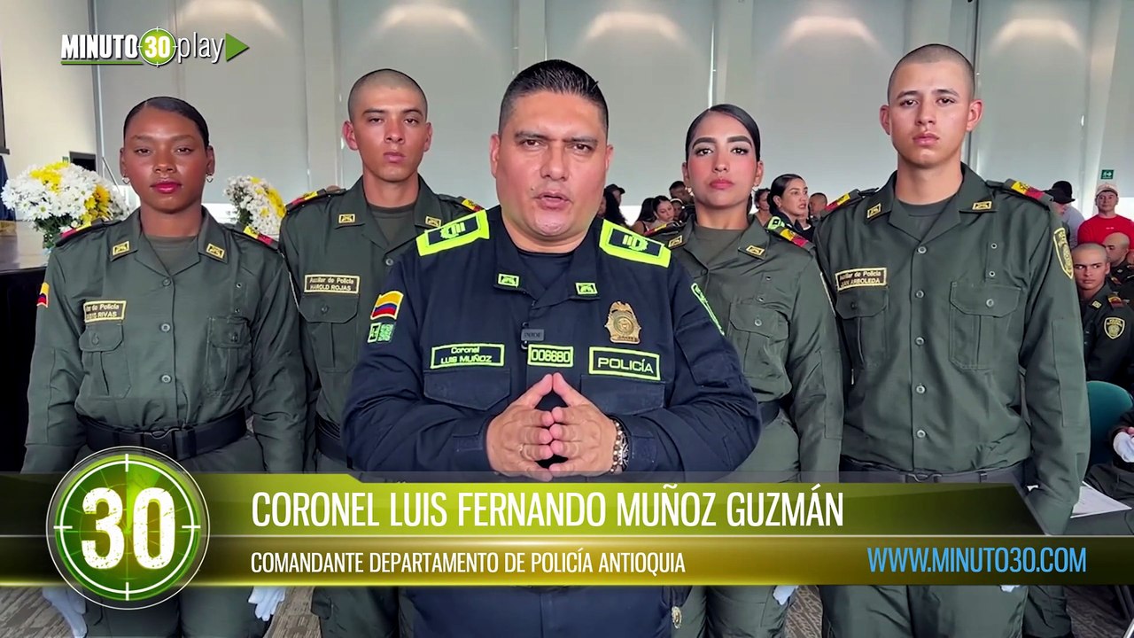 ¡Más policías en las calles! 69 nuevos auxiliares apoyarán la seguridad en Antioquia