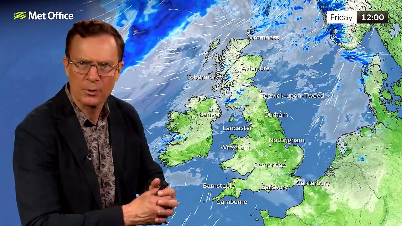 Met Office Thursday Evening Weather Forecast 23/07/2026