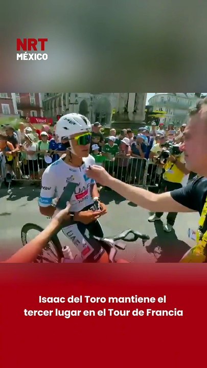 Isaac del Toro mantiene el tercer lugar en el Tour de Francia