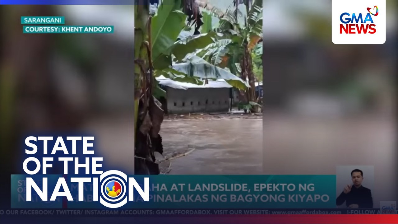 Matinding baha at landslide, epekto ng Habagat na pinalakas ng Bagyong Kiyapo | SONA