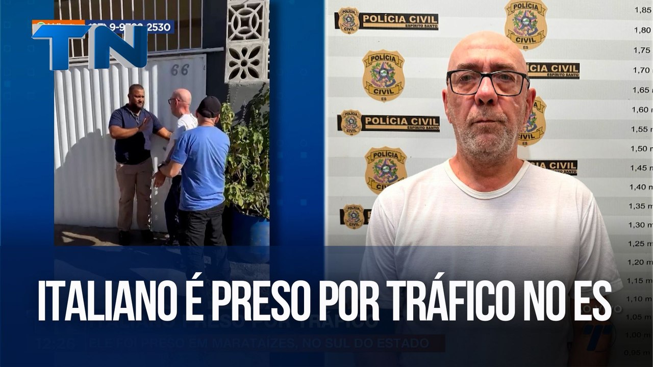 Italiano é preso por tráfico no Espírito Santo