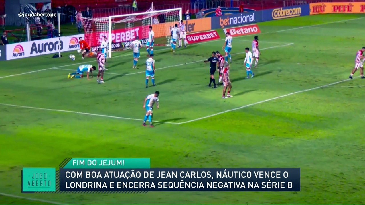 Com boa atuação de Jean Carlos, Náutico vence o Londrina e encerra sequência negativa na Série B