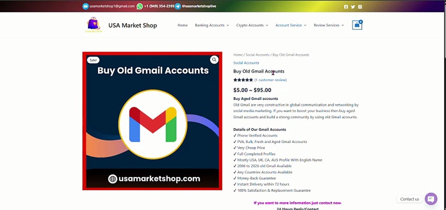 Reliable Sources to Buy Old Gmail Accounts