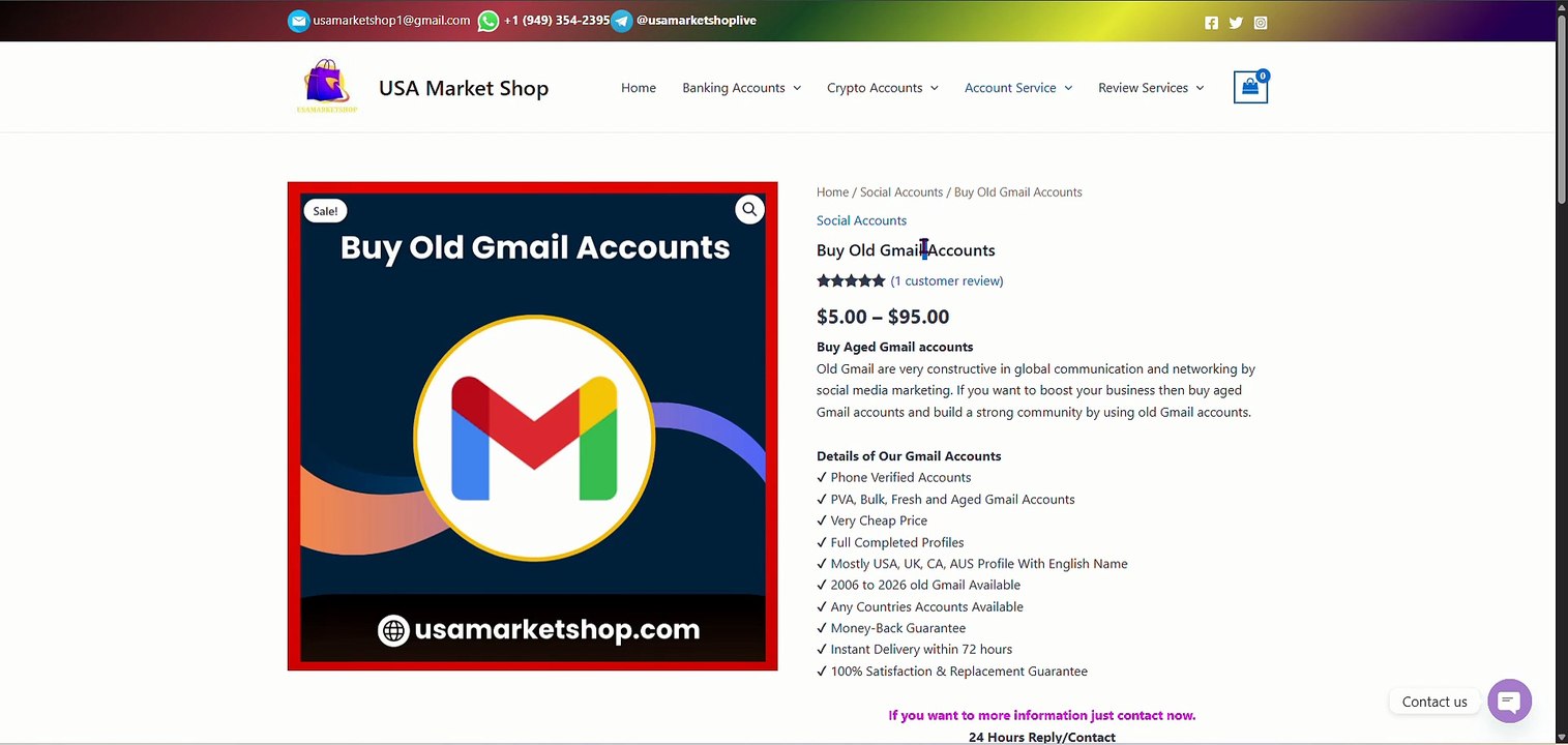 Reliable Sources to Buy Old Gmail Accounts