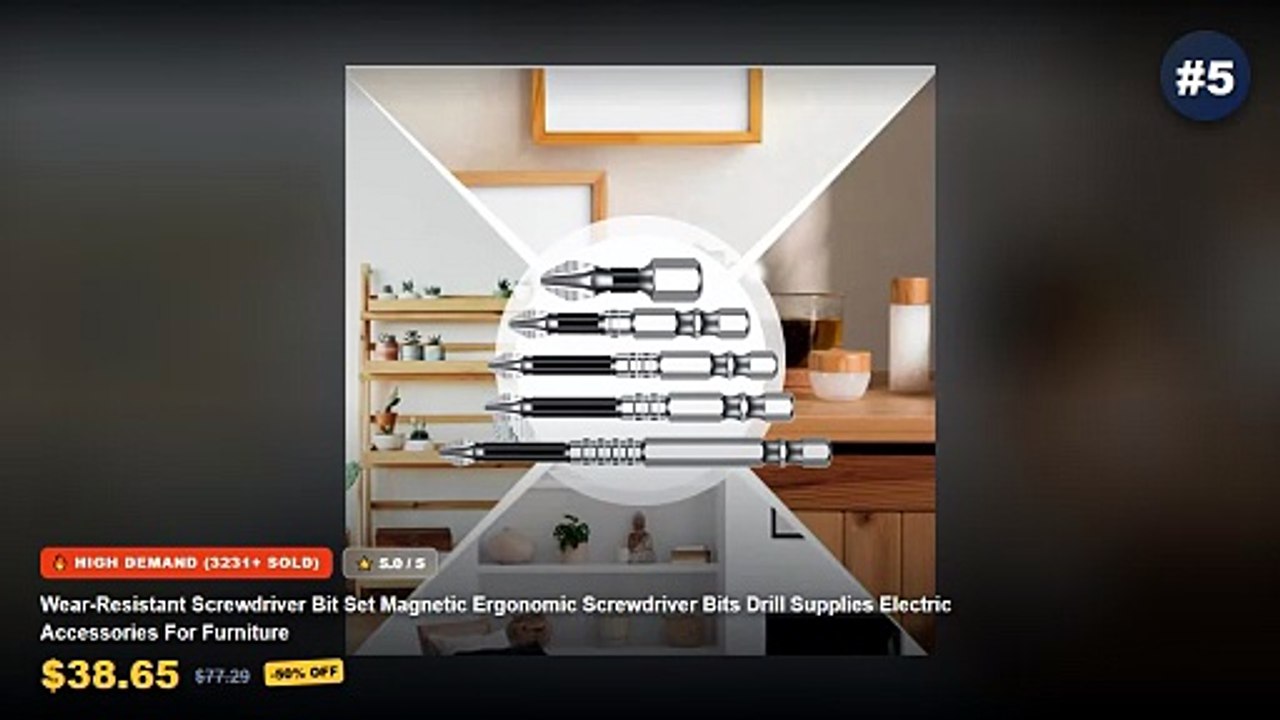 Don't Buy Ergonomic Drill Bits Before Watching This! - Wear Resistant Screwdriver Bit Set Magnetic Ergonomic Screwdriver...