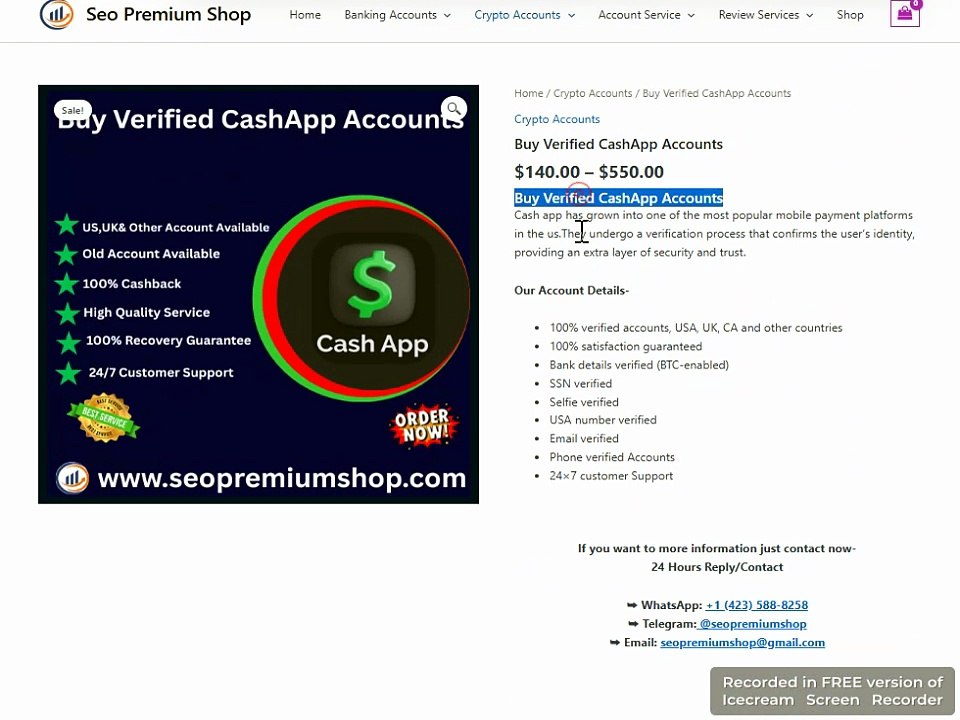 Verified CashApp Accounts for Sale - The Smm Stone