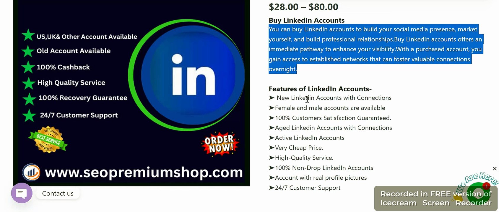 Buy LinkedIn Accounts | ID-Verified & Aged Profiles