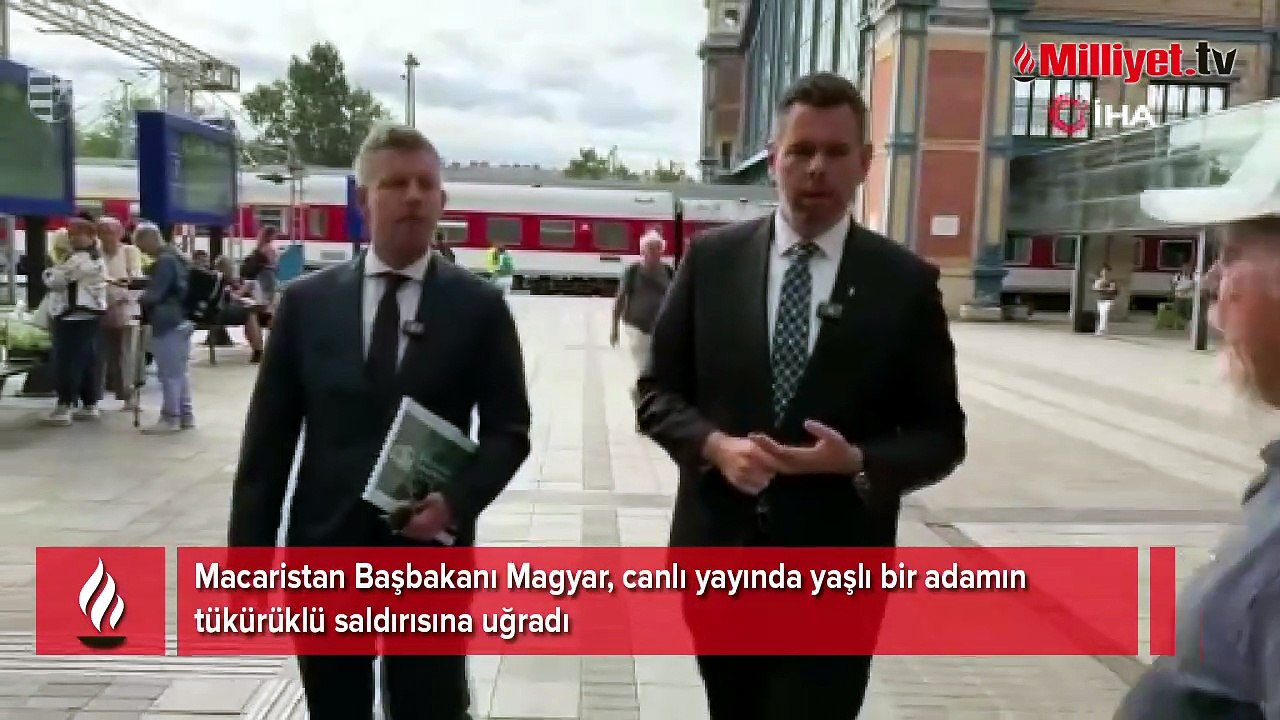 Macaristan Başbakanı Magyar'a tükürüklü saldırı