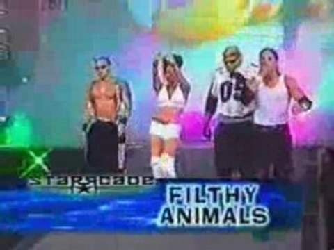 Filthy Animals vs Jeff Jarrett, Harris Brothers 17/12/00 pt1