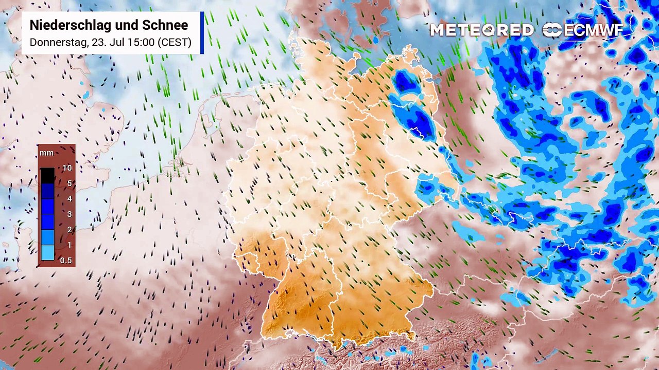 Das Wetter der kommenden Stunden in Deutschland