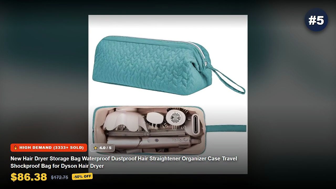 Don't Buy Waterproof Hair Straightener Before Watching This! - New Hair Dryer Storage Bag Waterproof Dustproof Hair Stra...