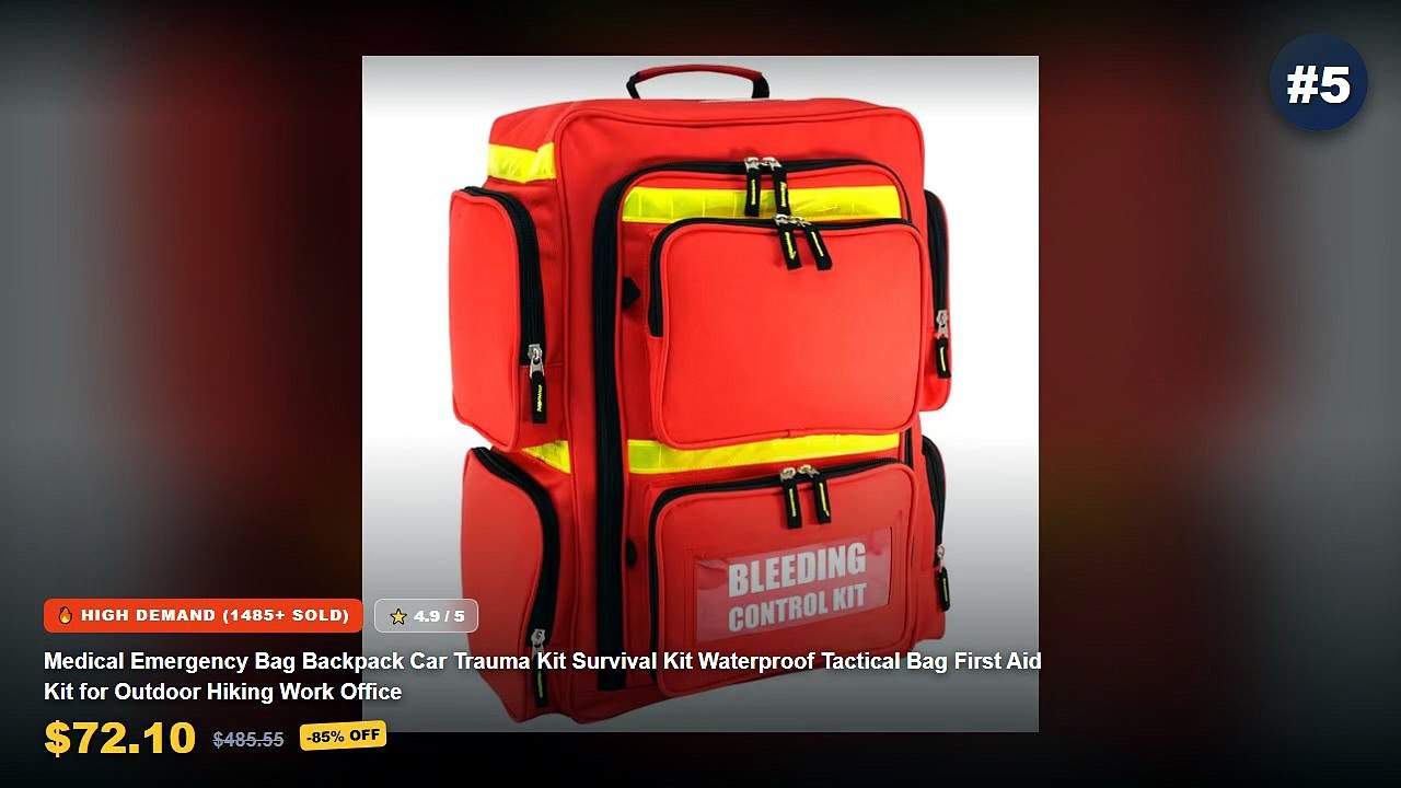 Cheap & Best Tactical Backpack For Office Unboxing & Review - Medical Emergency Bag Backpack Car Trauma Kit Survival Kit...