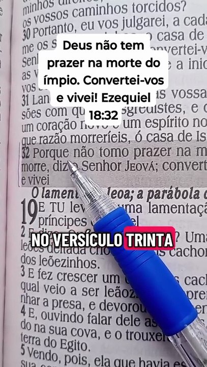 ⚡ Deus quer salvar você!❤️ Ezequiel 18:32 Whats: ImperadorSalomao