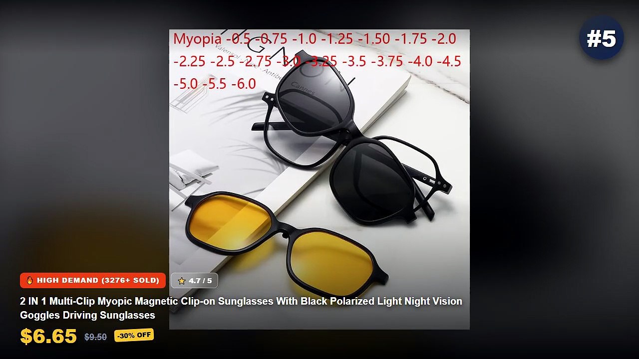 Cheap & Best Magnetic Night Vision Goggles Unboxing & Review - 2 IN 1 Multi Clip Myopic Magnetic Clip on Sunglasses With...