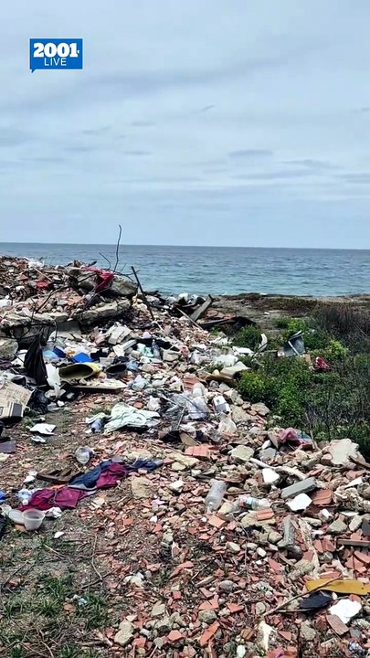 Desechos se acumulan en la costa de La Guaira