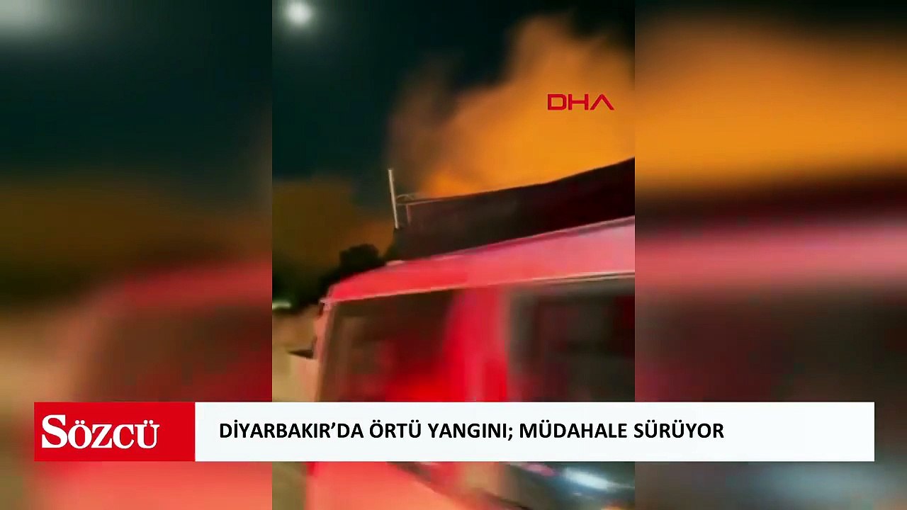 Diyarbakır’da örtü yangını; müdahale sürüyor