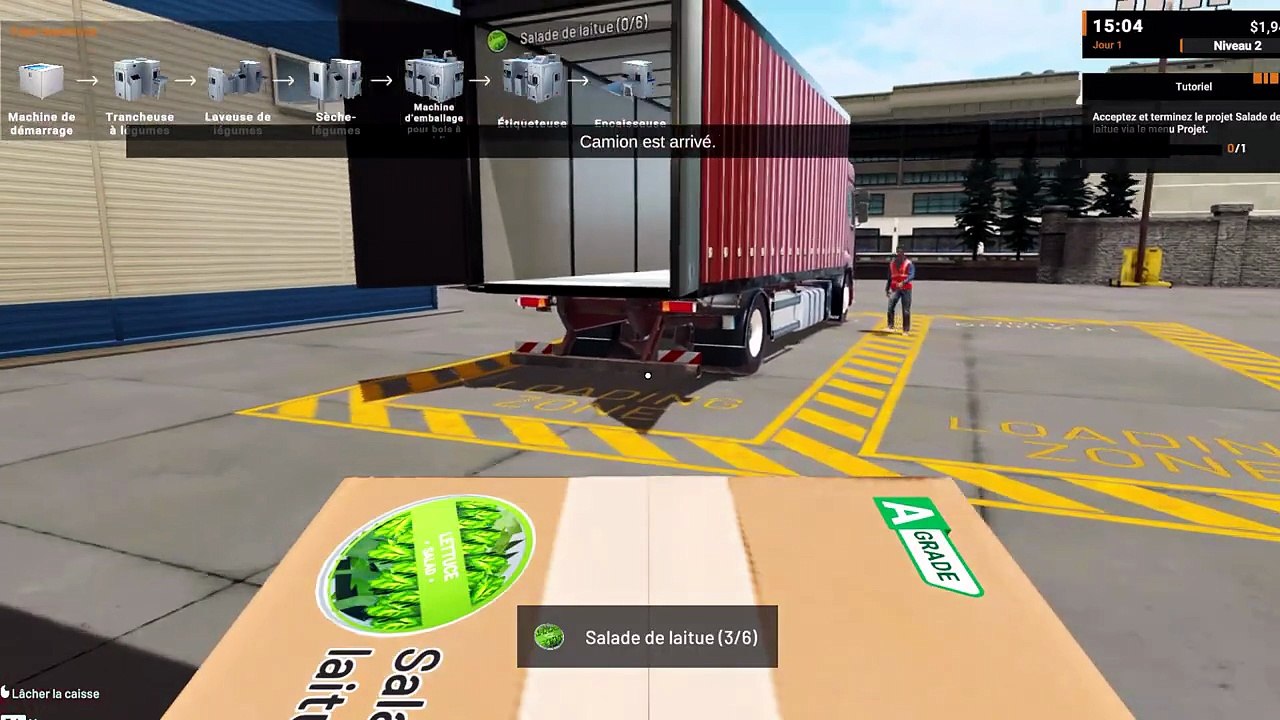 On commence de zéro dans Food Processing Simulator