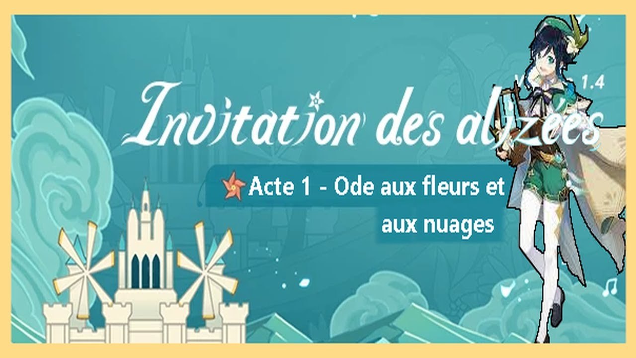 Genshin Impact FR | Invitation des alizées : Acte 1 - Ode aux fleurs et aux nuages !